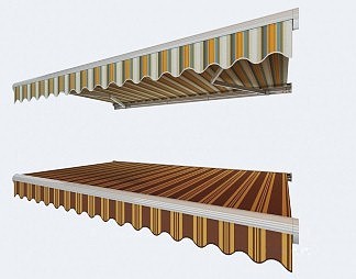 现代遮雨棚3D模型下载