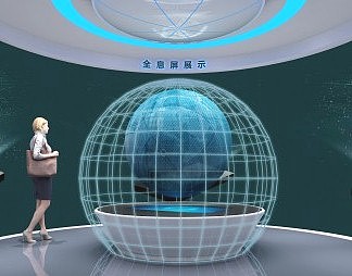 现代展厅3D模型下载