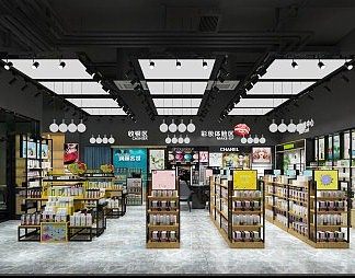 现代化妆品店3D模型下载