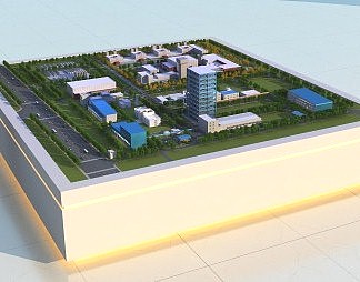 现代沙盘3D模型下载