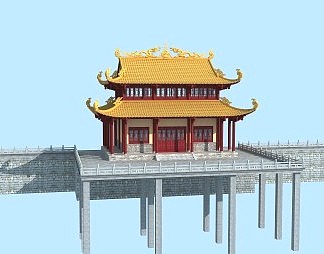 中式古建3D模型下载