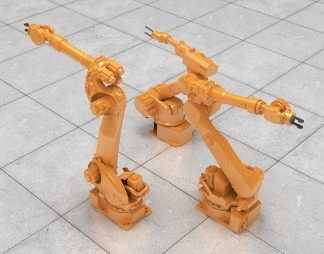 现代机械臂3D模型下载