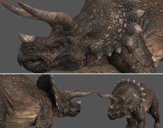 现代恐龙3D模型下载