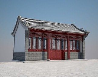 中式古建3D模型下载