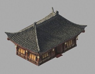 中式古建3D模型下载