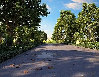 现代道路3D模型下载