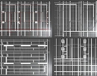 现代管道3D模型下载