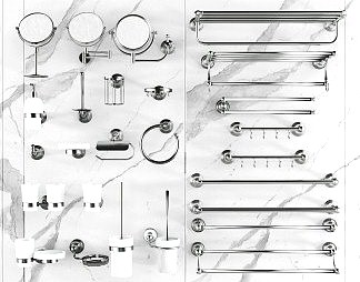 现代卫浴小件3D模型下载