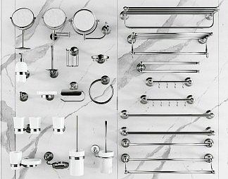 现代卫浴小件3D模型下载
