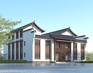 中式古建3D模型下载