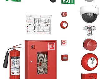 现代消防箱3D模型下载