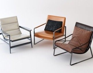 现代扶手椅3D模型下载