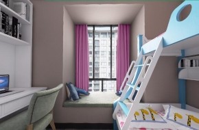 现代儿童房卧室全景3D模型