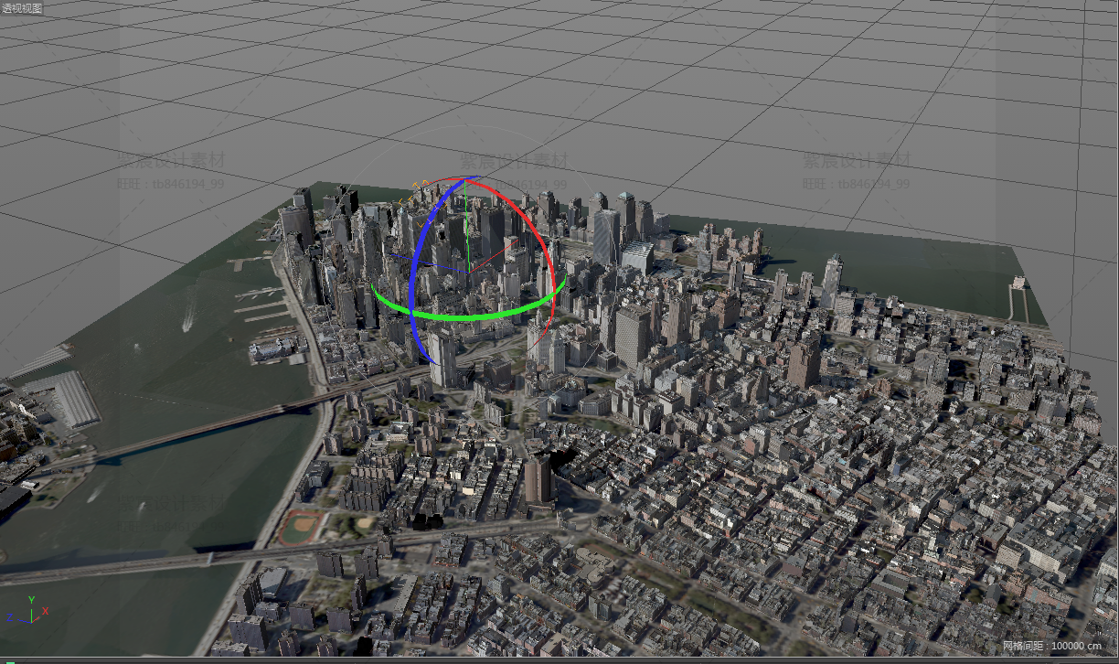 曼哈顿城市场景模型