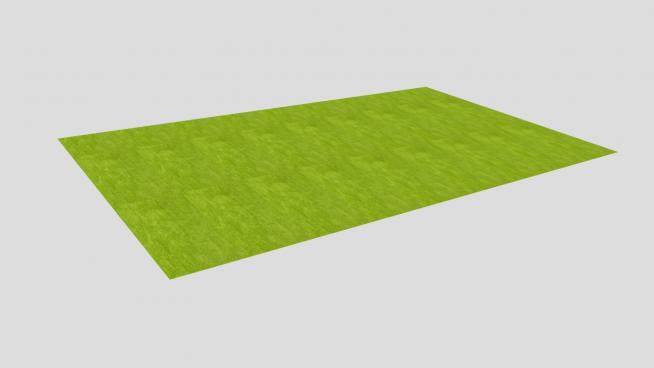 宜家绿色地毯SU模型下载_sketchup草图大师SKP模型