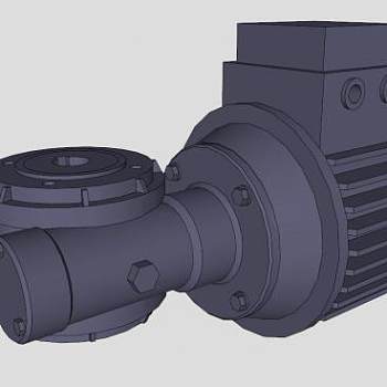 2个减速机SU模型_su模型下载 草图大师模型_SKP模型