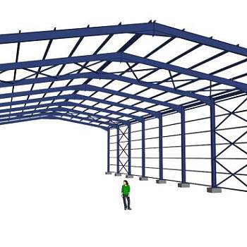 钢架su模型下载_sketchup草图大师SKP模型