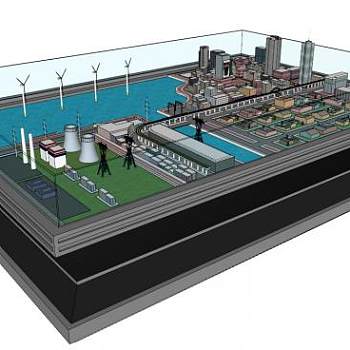 沙盘su模型下载_sketchup草图大师SKP模型