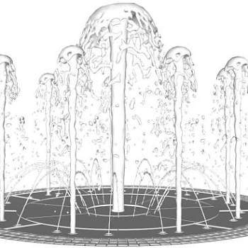 水柱su模型下载_sketchup草图大师SKP模型