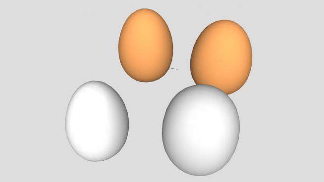 鸡蛋su模型下载_sketchup草图大师SKP模型