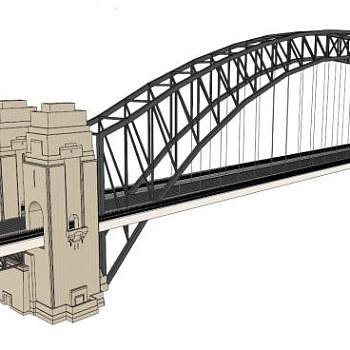 大桥su模型下载_sketchup草图大师SKP模型