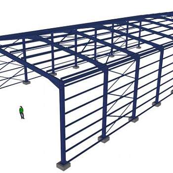 钢结构su模型下载_sketchup草图大师SKP模型