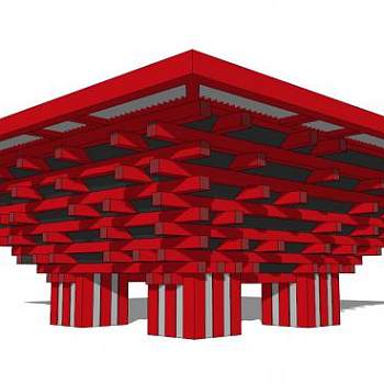 上海世博会su模型下载_sketchup草图大师SKP模型