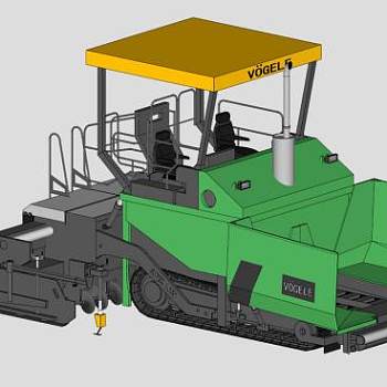 沥青摊铺机SU模型_su模型下载 草图大师模型_SKP模型