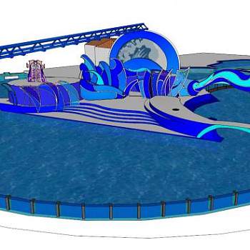 海洋会馆su模型下载_sketchup草图大师SKP模型