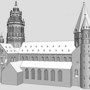 圣彼得大教 堂su模型下载_sketchup草图大师SKP模型