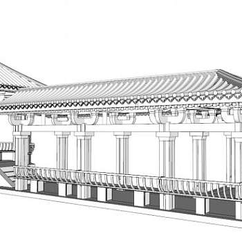 古典走廊su模型下载_sketchup草图大师SKP模型