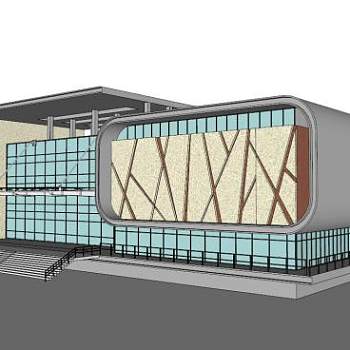 体育中心su模型下载_sketchup草图大师SKP模型