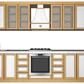 欧式橱柜su模型下载_sketchup草图大师SKP模型