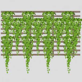 爬山虎装饰花架SU模型下载_sketchup草图大师SKP模型