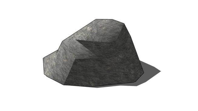 岩石块SU模型下载_sketchup草图大师SKP模型