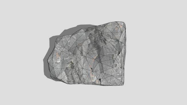 天然岩石形态SU模型下载_sketchup草图大师SKP模型