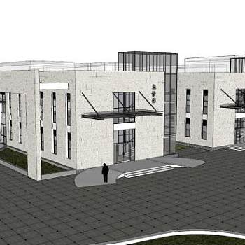 小型医院急诊部SU模型下载_sketchup草图大师SKP模型