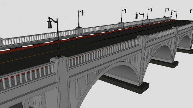 欧式桥su模型下载_sketchup草图大师SKP模型
