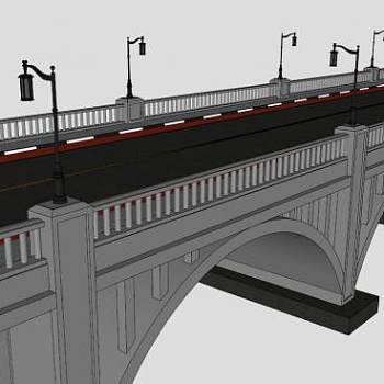 欧式桥su模型下载_sketchup草图大师SKP模型