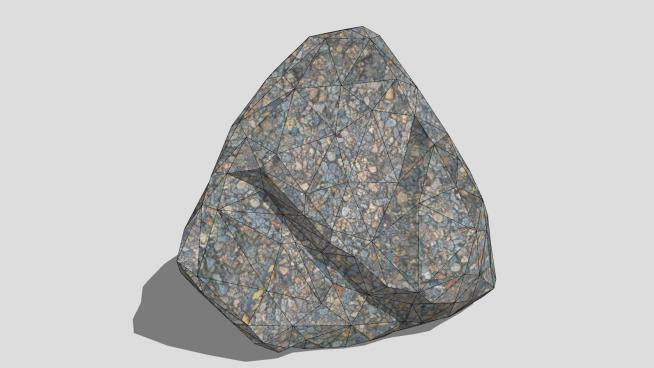 天然岩石石头sketchup模型下载_sketchup草图大师SKP模型