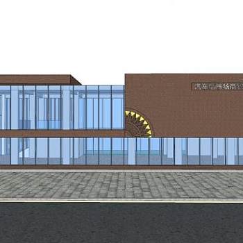 汽车后市场商贸中心销售部SU模型下载_sketchup草图大师SKP模型