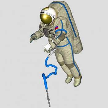 俄罗斯宇航员SU模型下载_sketchup草图大师SKP模型