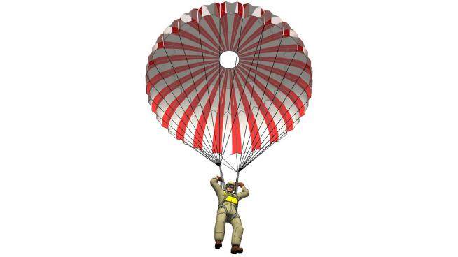 日式跳伞人物SU模型下载_sketchup草图大师SKP模型
