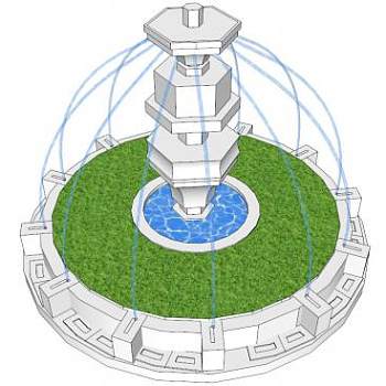 涌泉su模型下载_sketchup草图大师SKP模型