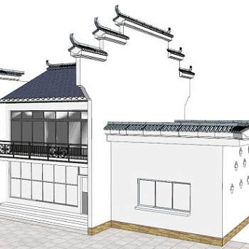 山墙su模型下载_sketchup草图大师SKP模型