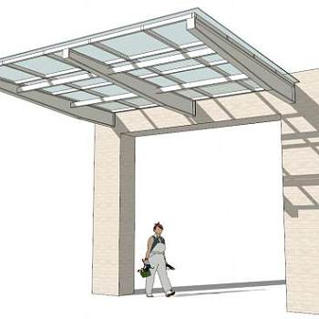 现代雨蓬su模型下载_sketchup草图大师SKP模型