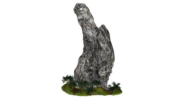 园林景观岩石SU模型下载_sketchup草图大师SKP模型