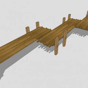 栈桥su模型下载_sketchup草图大师SKP模型