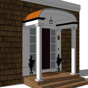 门廊su模型下载_sketchup草图大师SKP模型