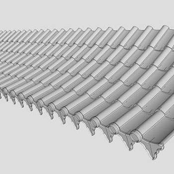 小青瓦屋顶SU模型下载_sketchup草图大师SKP模型